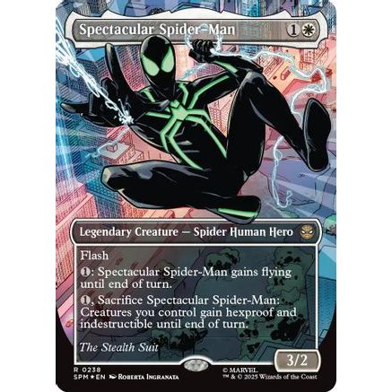 Spectacular Spider-Man (0238) (Borderless) (Textured Foil) (SPM-238) - Marvel's Spider-Man Foil