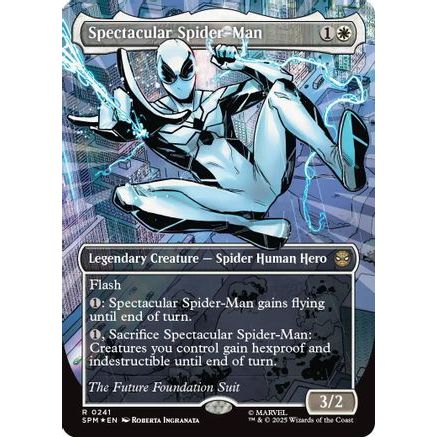 Spectacular Spider-Man (0241) (Borderless) (Textured Foil) (SPM-241) - Marvel's Spider-Man Foil