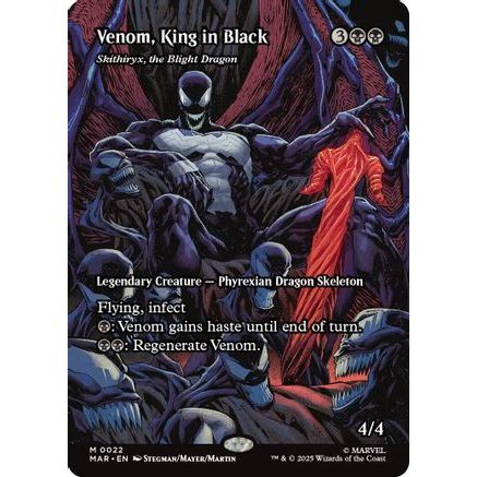 Venom, King in Black - Skithiryx, the Blight Dragon (Borderless) (MAR-022) - Marvel Eternal-Legal