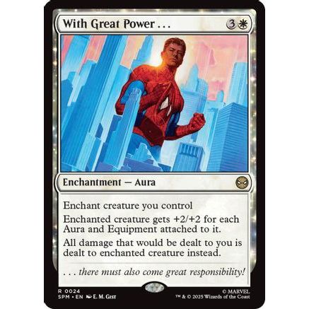 With Great Power . . . (SPM-024) - Marvel's Spider-Man Foil