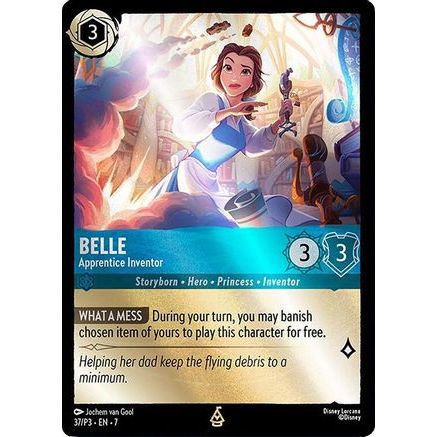 Belle - Apprentice Inventor (37) - Disney Lorcana Promo Cards Cold Foil