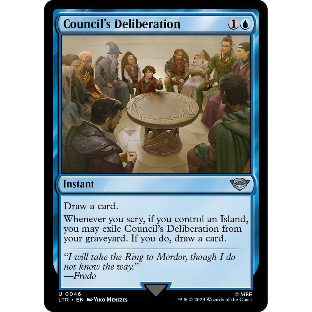 Council's Deliberation (LTR-046) - The Lord of the Rings: Tales of Middle-earth Foil
