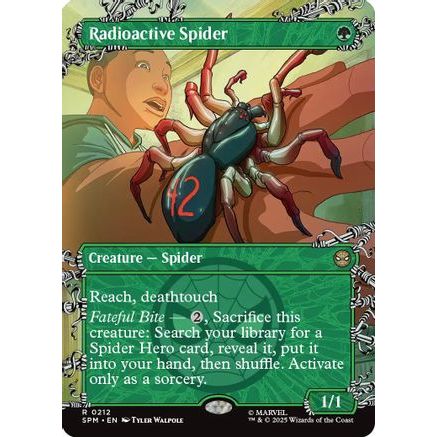 Radioactive Spider (Borderless) (SPM-212) - Marvel's Spider-Man Foil