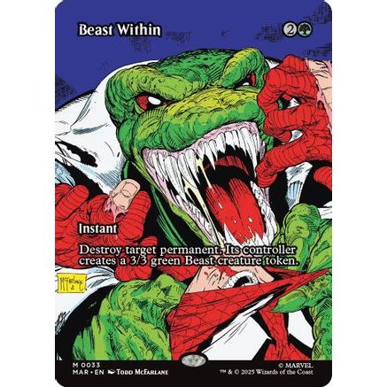 Beast Within (Borderless) (MAR-033) - Marvel Eternal-Legal Foil