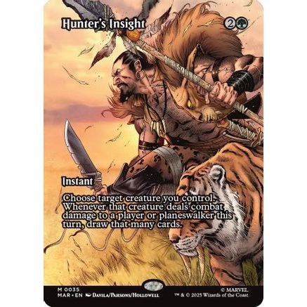 Hunter's Insight (Borderless) (MAR-035) - Marvel Eternal-Legal