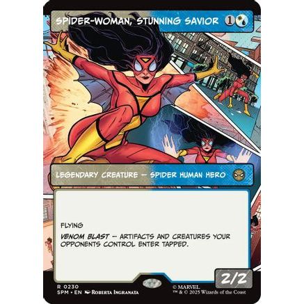 Spider-Woman, Stunning Savior (Borderless) (SPM-230) - Marvel's Spider-Man