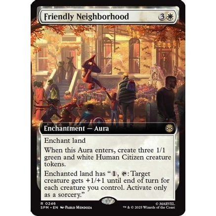Friendly Neighborhood (Extended Art) (SPM-246) - Marvel's Spider-Man Foil