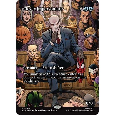 Clever Impersonator (Borderless) (MAR-008) - Marvel Eternal-Legal Foil