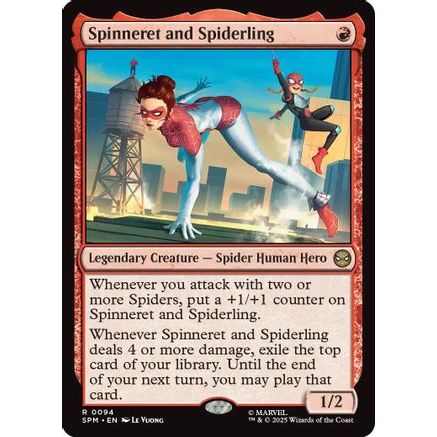 Spinneret and Spiderling (SPM-094) - Marvel's Spider-Man Foil