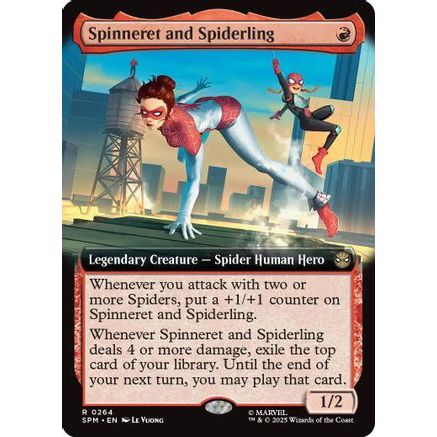 Spinneret and Spiderling (Extended Art) (SPM-264) - Marvel's Spider-Man