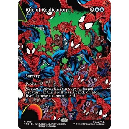 Rite of Replication (Borderless) (MAR-014) - Marvel Eternal-Legal Foil