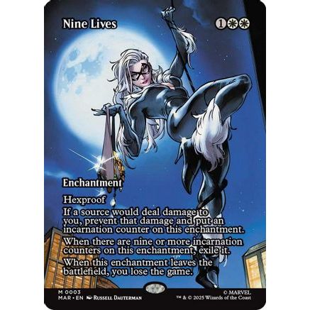 Nine Lives (Borderless) (MAR-003) - Marvel Eternal-Legal Foil