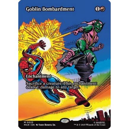 Goblin Bombardment (Borderless) (MAR-023) - Marvel Eternal-Legal