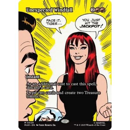 Unexpected Windfall (Borderless) (MAR-029) - Marvel Eternal-Legal