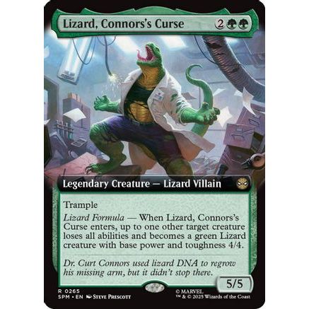 Lizard, Connors's Curse (Extended Art) (SPM-265) - Marvel's Spider-Man Foil