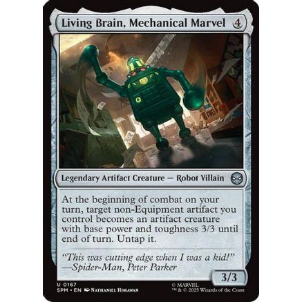 Living Brain, Mechanical Marvel (SPM-167) - Marvel's Spider-Man Foil