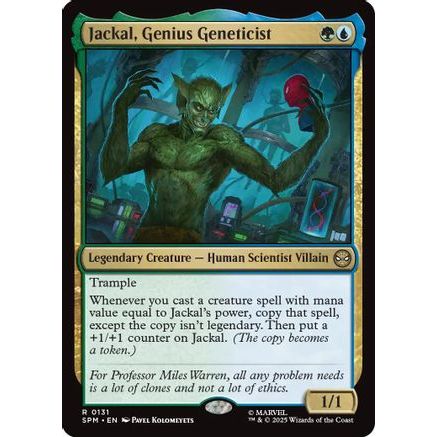 Jackal, Genius Geneticist (SPM-131) - Marvel's Spider-Man Foil
