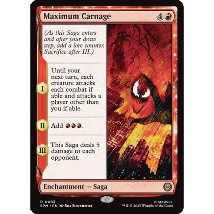 Maximum Carnage (SPM-083) - Marvel's Spider-Man Foil