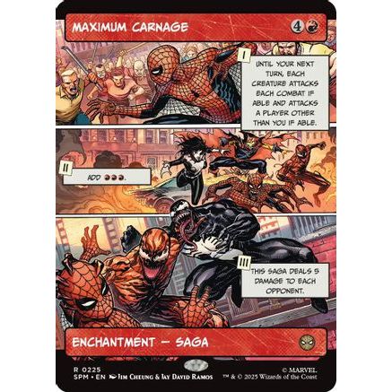 Maximum Carnage (Borderless) (SPM-225) - Marvel's Spider-Man Foil