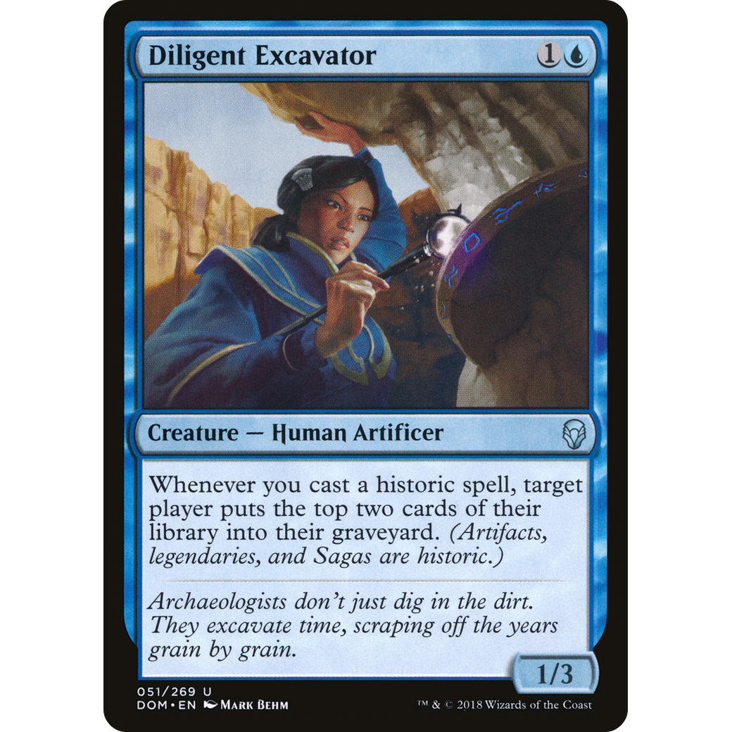 Diligent Excavator (DOM-051) - Dominaria Foil