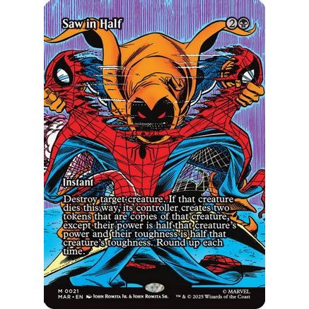 Saw in Half (Borderless) (MAR-021) - Marvel Eternal-Legal