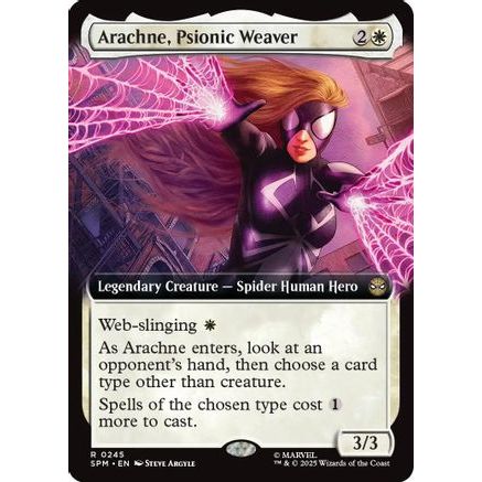 Arachne, Psionic Weaver (Extended Art) (SPM-245) - Marvel's Spider-Man