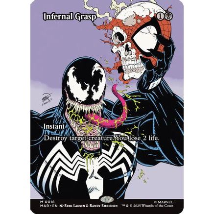 Infernal Grasp (Borderless) (MAR-018) - Marvel Eternal-Legal