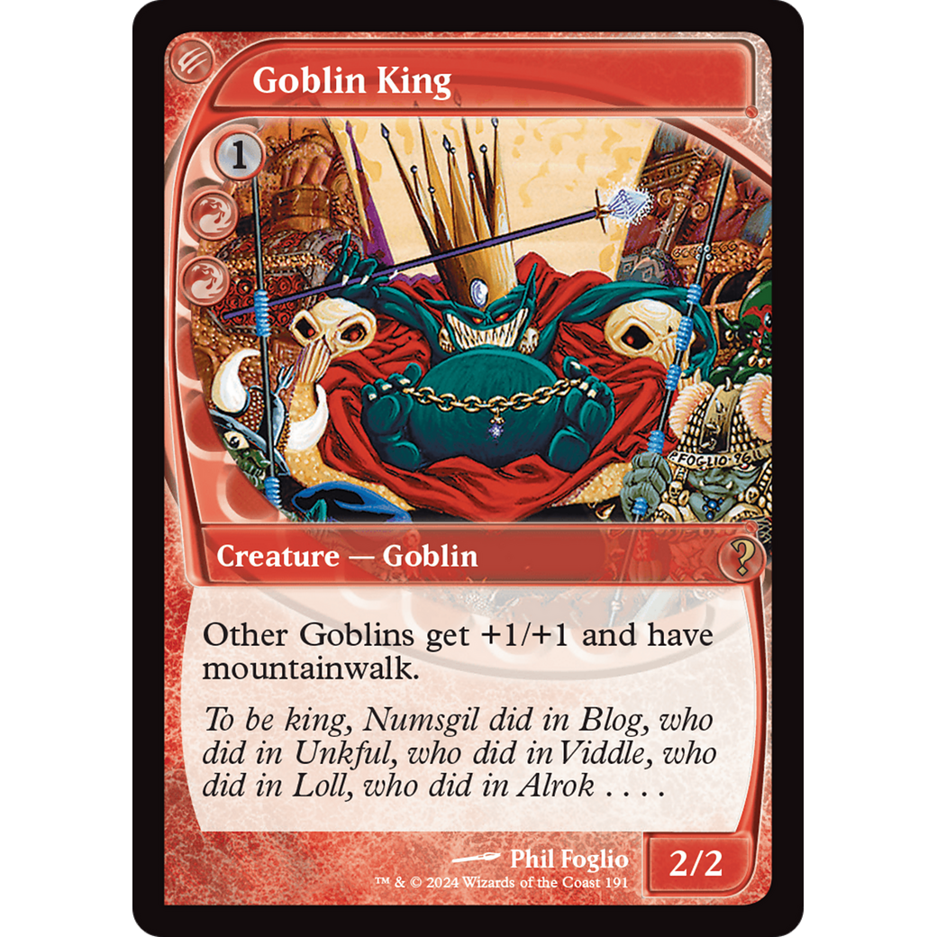 Goblin King (Future Sight) (MB2-191) - Mystery Booster 2 Foil