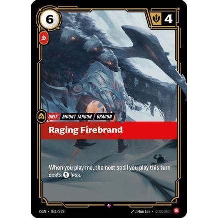 Raging Firebrand (031/298) - Origins Foil