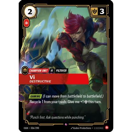 Vi - Destructive (036/298) - Origins Foil
