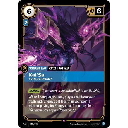 Kai'Sa - Evolutionary (112/298) - Origins Foil