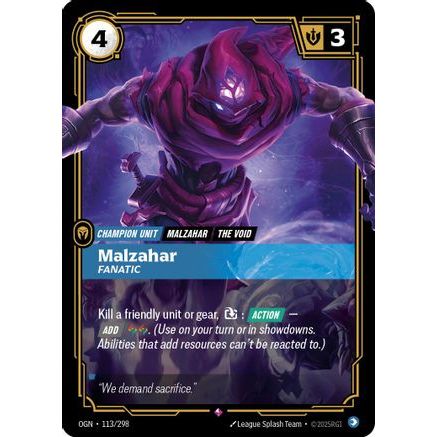 Malzahar - Fanatic (113/298) - Origins Foil