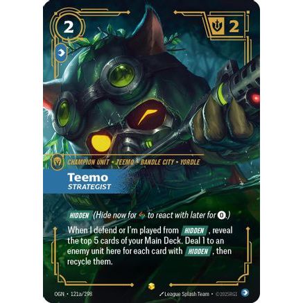 Teemo - Strategist (Alternate Art) (121a/298) - Origins Foil
