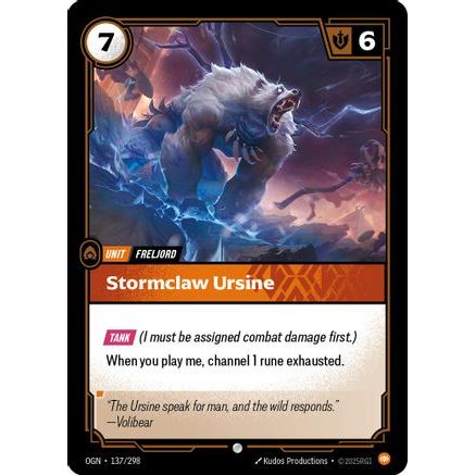 Stormclaw Ursine (137/298) - Origins Foil