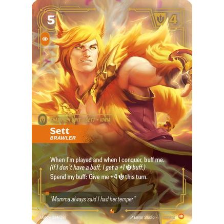 Sett - Brawler (164/298) - Origins Foil