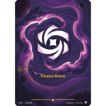 Chaos Rune (Alternate Art) (166a/298) - Origins Foil