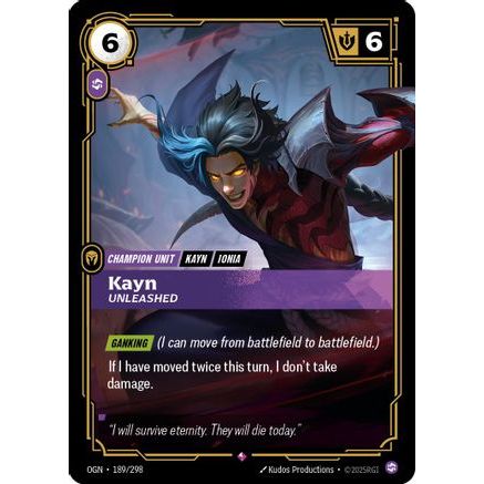 Kayn - Unleashed (189/298) - Origins Foil