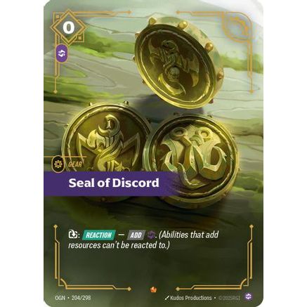 Seal of Discord (204/298) - Origins Foil