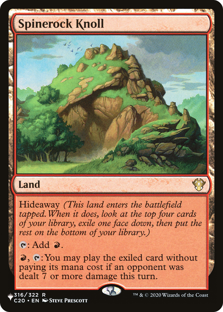 Spinerock Knoll (C20) (LIST-316) - The List