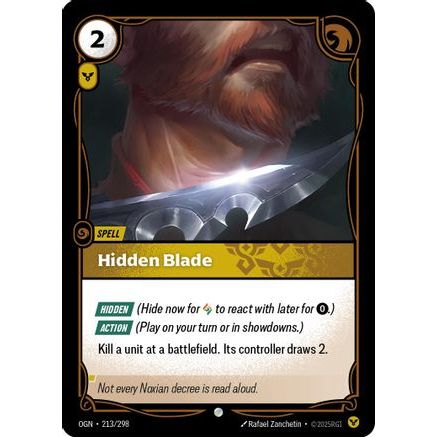 Hidden Blade (213/298) - Origins Foil