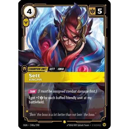 Sett - Kingpin (Alternate Art) (240a/298) - Origins Foil