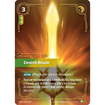 Zenith Blade (262/298) - Origins Foil