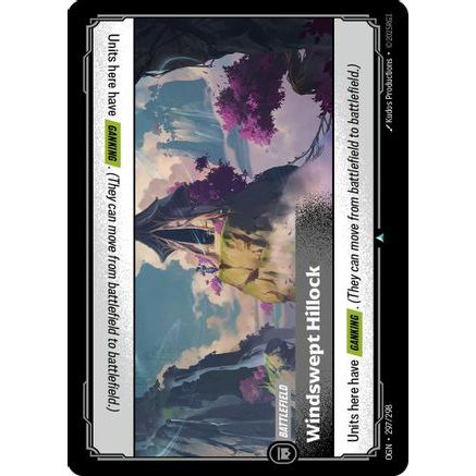 Windswept Hillock (297/298) - Origins Foil