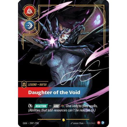 Kai'Sa - Daughter of the Void (Signature) (299*/298) - Origins Foil