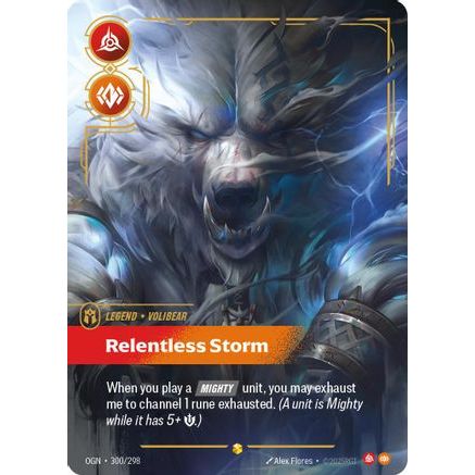 Volibear - Relentless Storm (Showcase) (300/298) - Origins Foil
