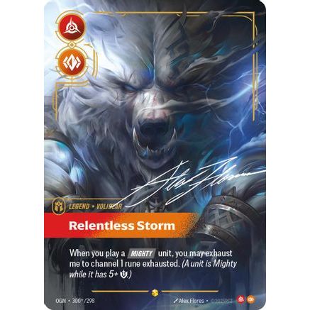 Volibear - Relentless Storm (Signature) (300*/298) - Origins Foil