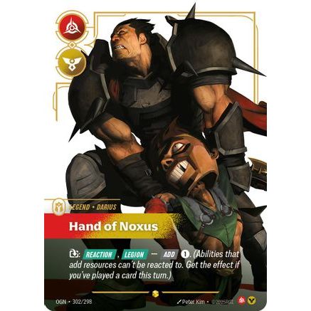 Darius - Hand of Noxus (Showcase) (302/298) - Origins Foil