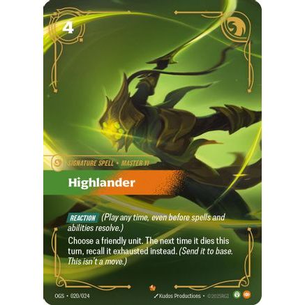 Highlander (020/024) - Origins Proving Grounds