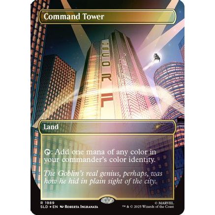 Command Tower (1989) (Rainbow Foil) (SLD-1989) - Secret Lair Drop Series Foil