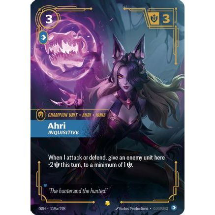 Ahri - Inquisitive (Alternate Art) (119a/298) - Origins Foil